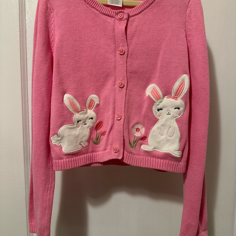 Pink Bunny Kids Cardigan